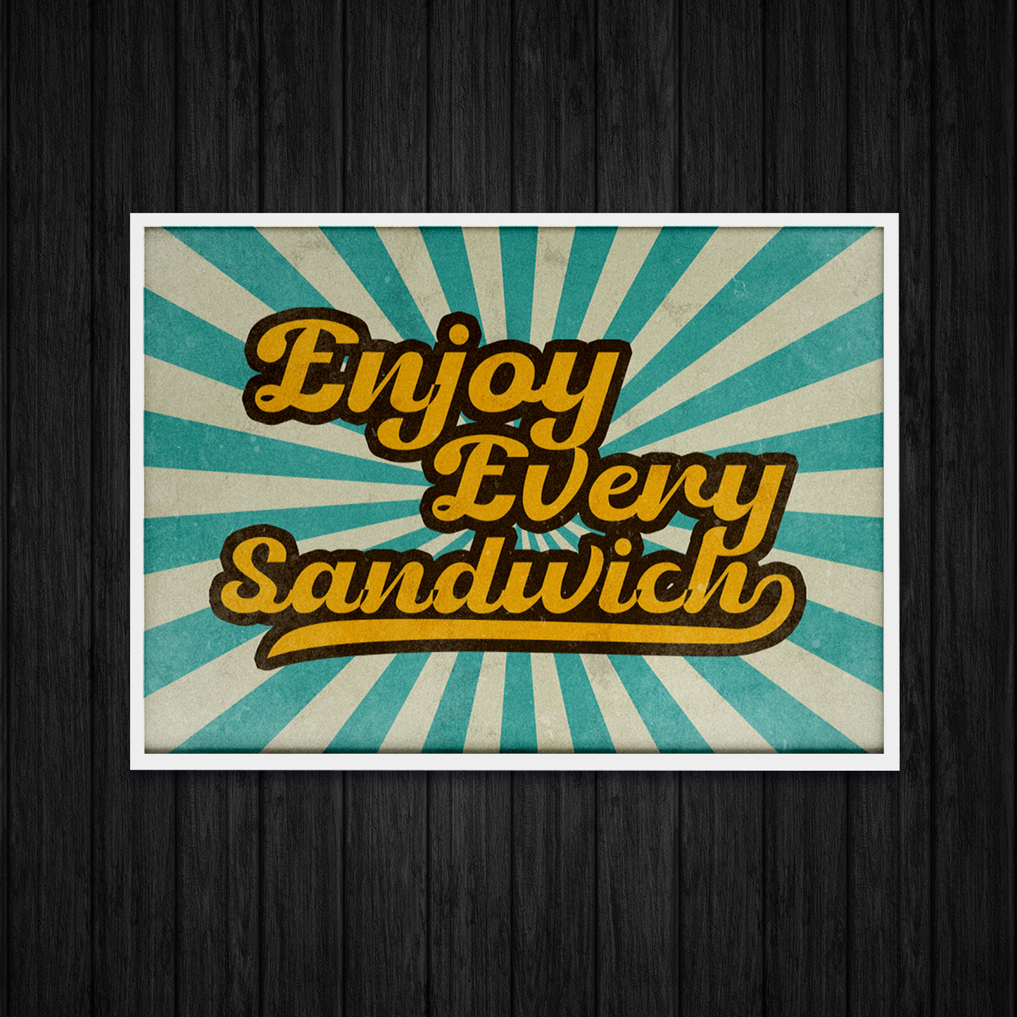 Warren Zevon - Enjoy Every Sandwich Word Art Print nu05iz-sf.myshopify.com