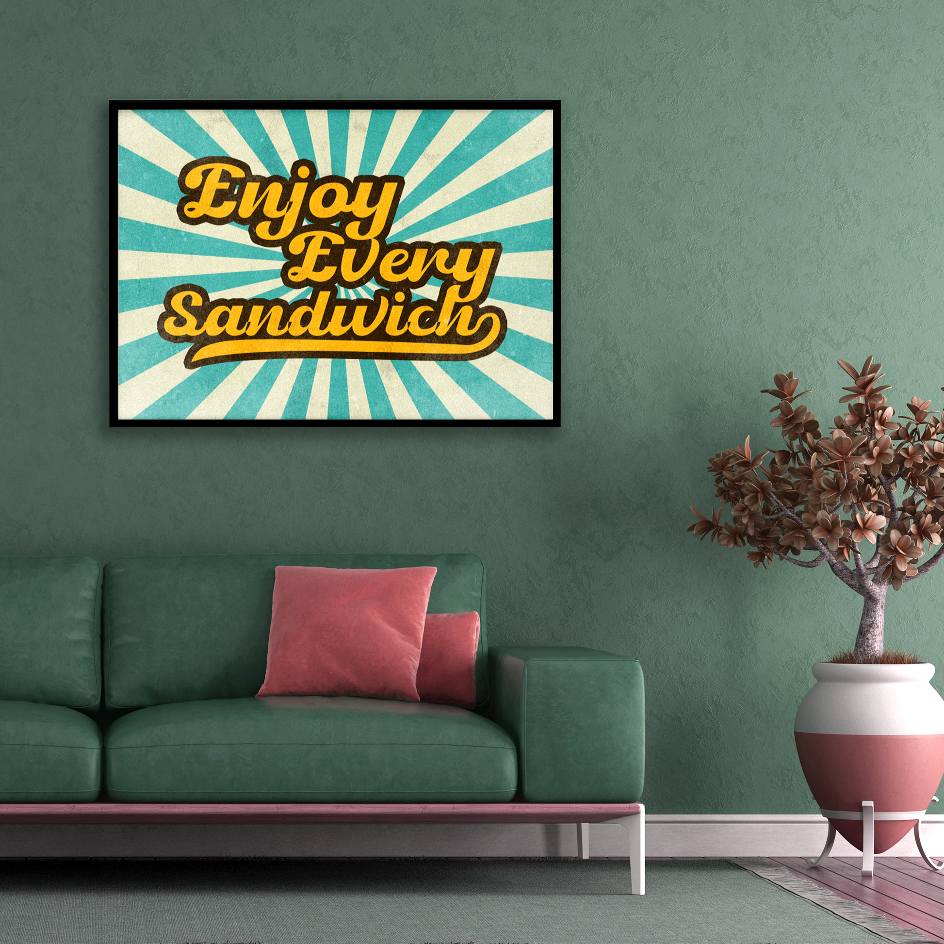 Warren Zevon - Enjoy Every Sandwich Word Art Print nu05iz-sf.myshopify.com