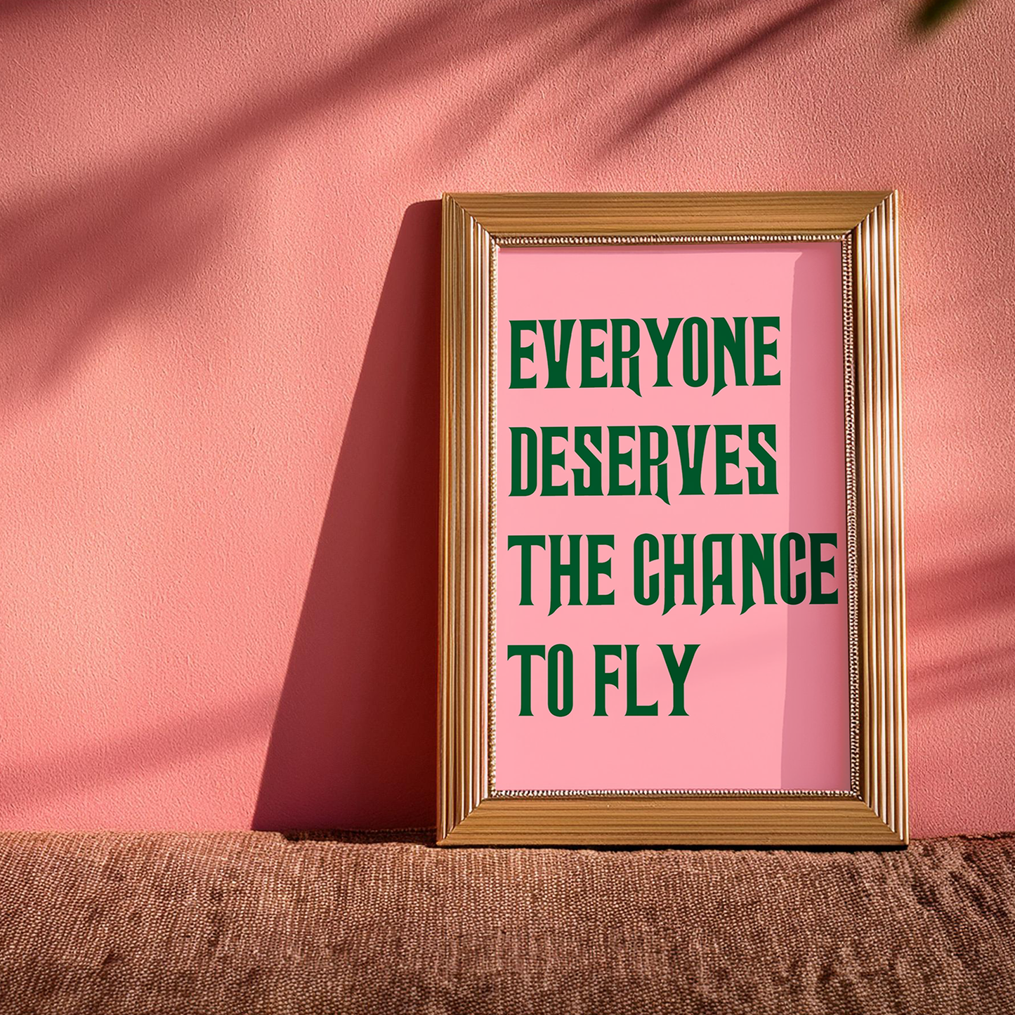 EVERYONE DESERVES THE CHANCE TO FLY