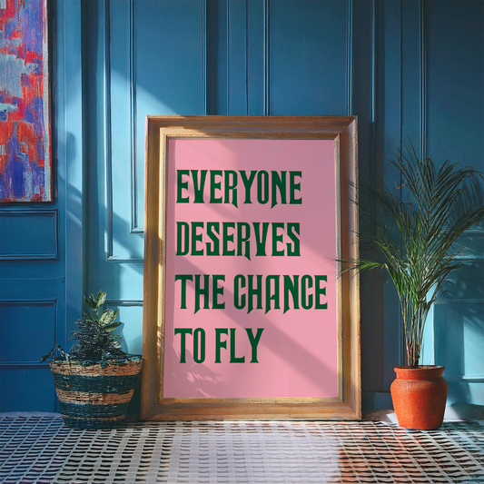 EVERYONE DESERVES THE CHANCE TO FLY