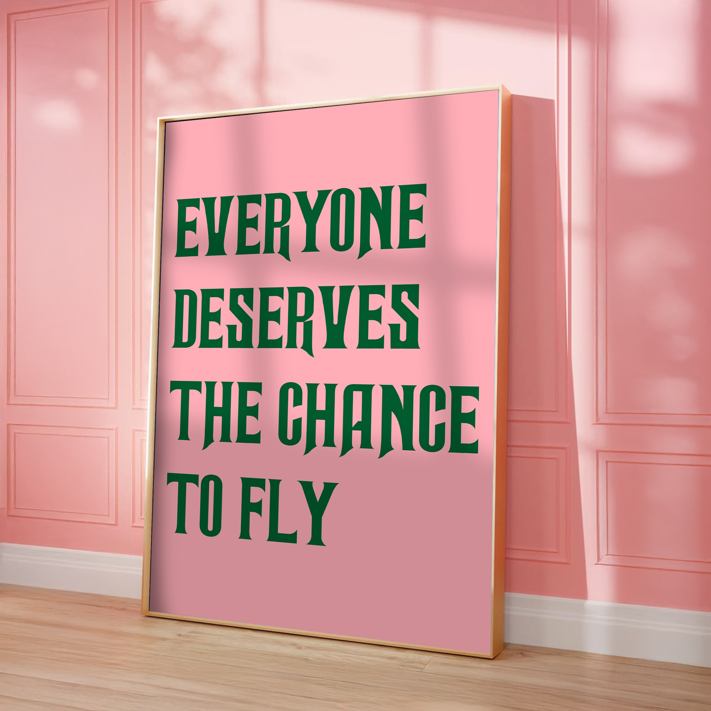 EVERYONE DESERVES THE CHANCE TO FLY