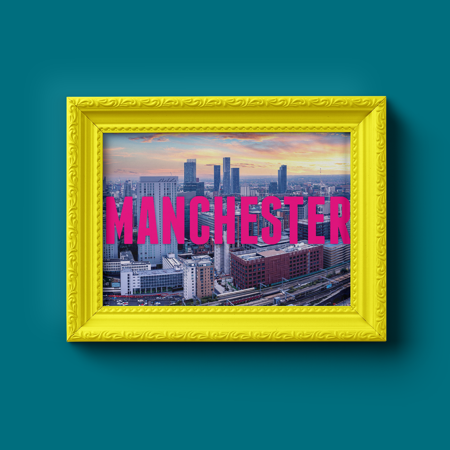 Manchester Landscape Big Font Ltd Edition Print nu05iz-sf.myshopify.com